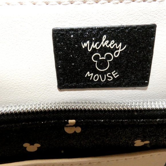 Disney Mickey Mouse Cosmetic Bag White w/ Removable Pouch Travel Case Makeup NWT - Picture 7 of 12